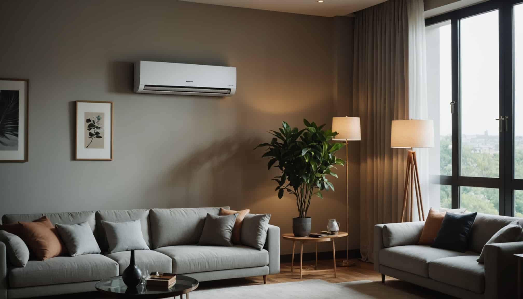 Climatiseur Daikin moderne avec design épuré  
Système de refroidissement efficace et innovant